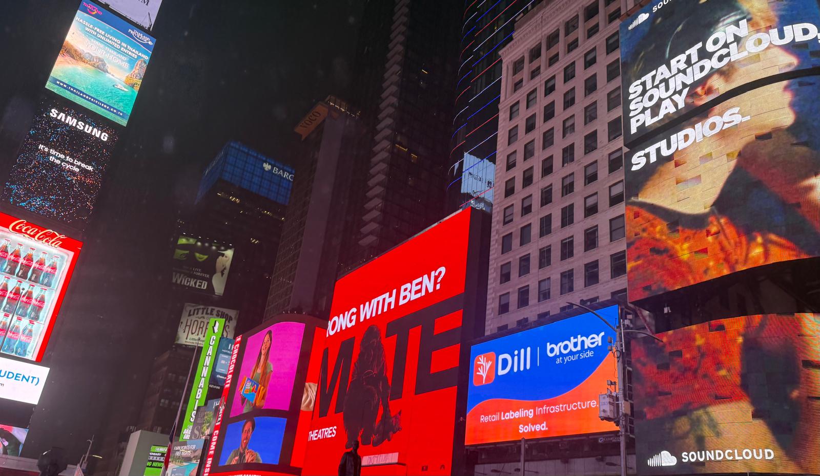 Dill in Times Square